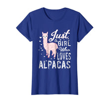 Load image into Gallery viewer, LVGTeam: Just a Girl Who Loves ALPACAS t-shirt
