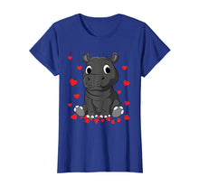 Load image into Gallery viewer, Cute Baby Hippopotamus Valentines Day Shirt for Hippo Lovers
