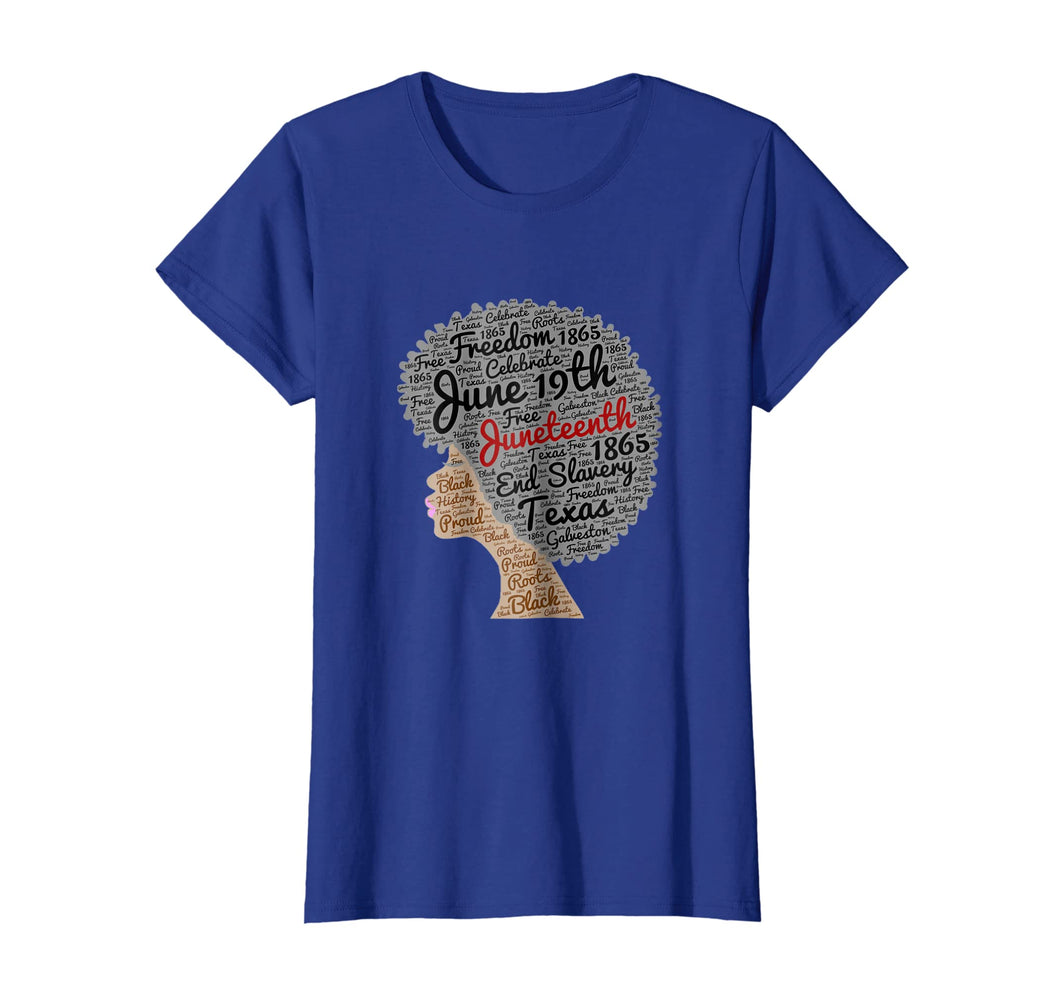 Juneteenth Natural Hair Afro T-Shirt for Black Women