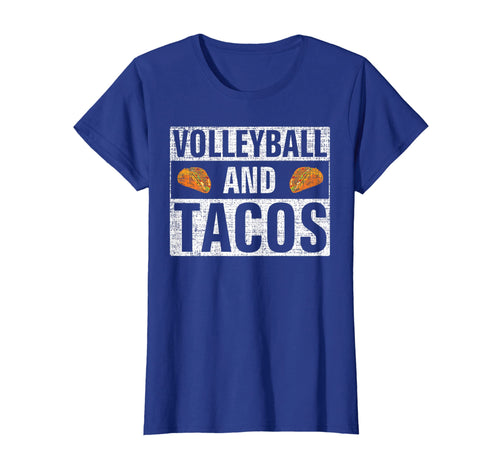 Vintage Volleyball and Tacos T-Shirt Funny Taco Gift