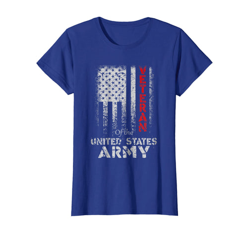 Vintage Veteran Army American Flag T-shirt