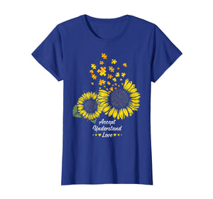 Autism Mom Dad Shirt Gifts Sunflower Autism Puzzle Piece