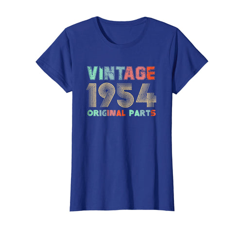 Vintage Tee Born in 1954 Retro 65th Birthday Gift Men Women