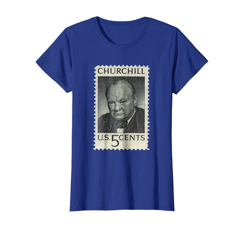 Vintage Sir Winston Churchill Tee - Postage Stamp Shirt