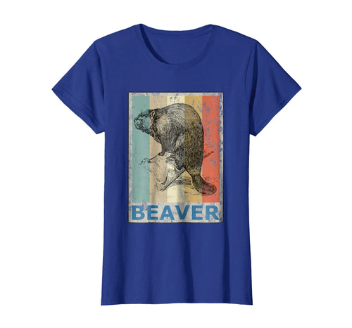 Vintage Style Beaver Animals T-Shirt Retro Grunge Tee