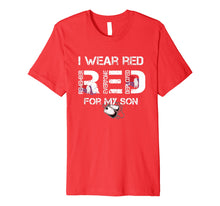 Load image into Gallery viewer, Red Friday Military Mom Shirt Women&#39;s I Wear Red For My Son
