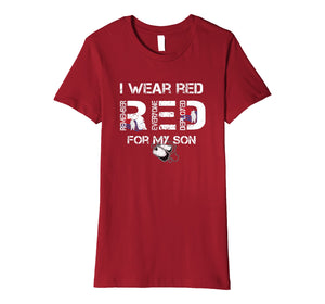 Red Friday Military Mom Shirt Women's I Wear Red For My Son