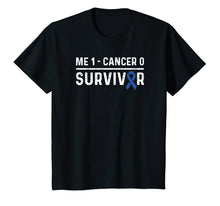 Load image into Gallery viewer, Colon Cancer Awareness Products Blue Ribbon Survivor T-Shirt
