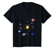 Load image into Gallery viewer, Solar System Planets T-shirt Sun and the Planets Tee Shirt
