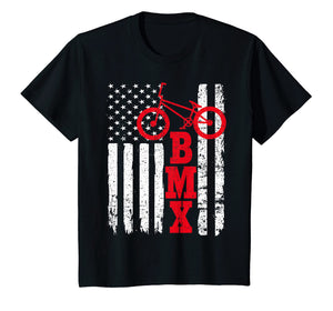 BMX Shirt: USA American Flag Sport Fan Bike Biking T-Shirt