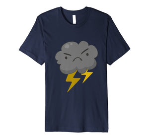 Angry Cloud with Lightning Thunderstorm Weather T-Shirt