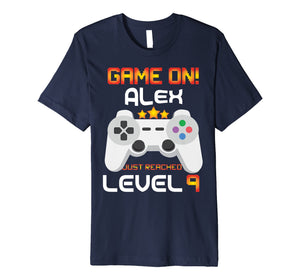 9th Birthday T-Shirt Game on Video Gamer Gift