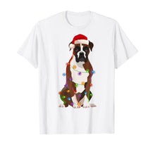 Load image into Gallery viewer, Boxer Dog Christmas Lights Xmas Dog Lover T-Shirt
