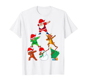 Dabbing Christmas Santa Best Friend Xmas Squad Dab Kids Boys T-Shirt