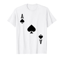 Load image into Gallery viewer, Ace of Spades Costume T-Shirt Halloween Deck of Cards
