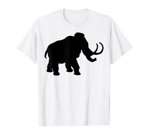 Big Ice-Age Mammoth Elephant Silhouette T-Shirt