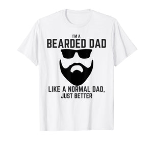 Mens Bearded Dad Shirt Mens Beard Humor Funny T-shirt Superhero