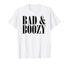 Load image into Gallery viewer, Bad &amp; Boozy Bachelorette Party Funny Summer Beer Pun T-shirt
