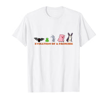 Load image into Gallery viewer, Evolution of A Frenchie t-Shirt Funny French Bulldog T-shirt
