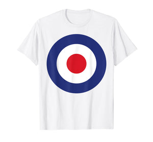 RAF Roundel British Target Logo Bullseye Pop Art & MOD Tee