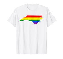 Load image into Gallery viewer, North Carolina Rainbow Flag T-Shirt
