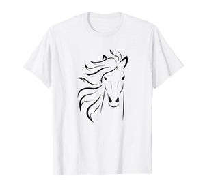 Just A Girl Who Loves Horses T Shirt Horse Racing Riding Tee