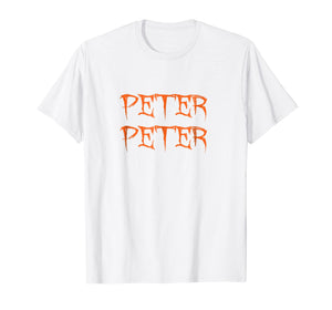 Mens Peter Peter Pumpkin Eater Couples Halloween Costume T-shirt