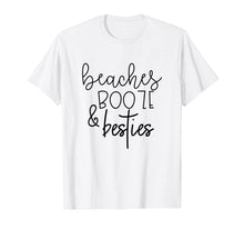 Load image into Gallery viewer, Beaches Booze and Besties Funny Summer BFF Gift Her Vacation T-Shirt
