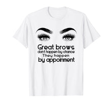 Load image into Gallery viewer, Makeup Artist Tee Shirt: Cute Microblading Brow Tshirt
