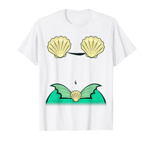 Load image into Gallery viewer, Mermaid Costume Shirt Halloween Clam Shell Bra
