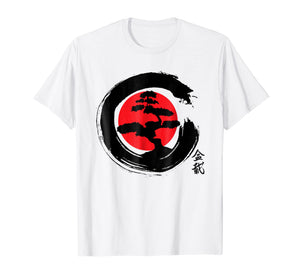BONSAI TREE JAPANESE CALLIGRAPHY SHIRT, BUDDHIST ZEN T-SHIRT