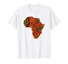 Load image into Gallery viewer, Africa Shirt, African Kente Map Of Africa T-Shirt

