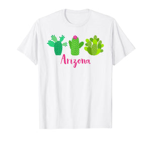 Arizona Cactus Plant with Flower T-Shirt for Women