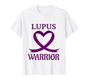 LUPUS WARRIOR Purple Heart Ribbon Tshirt