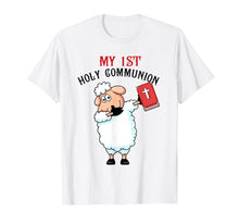 Load image into Gallery viewer, Cute Lamp My 1st Holy Communion Christian T Shirt Gift Boy
