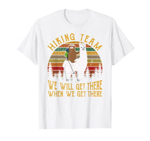 Load image into Gallery viewer, Sloth Hiking Team We Will Get There Funny Vintage Tshirt
