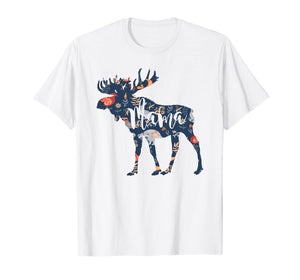 Mama Moose Floral Woodland Cute Gift T-Shirt
