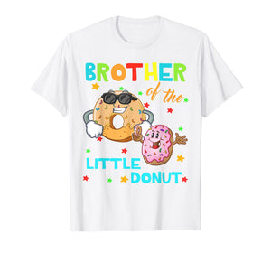 Brother Of The Little Donut Birthday Shirt Donut Shirt