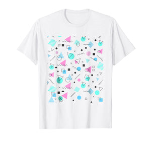 Retro Vintage Memphis Pattern T-Shirt 80s and 90s Tee