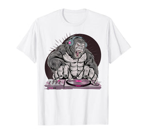 Men's T Shirt Tee Dished DJ Gorilla for Youth