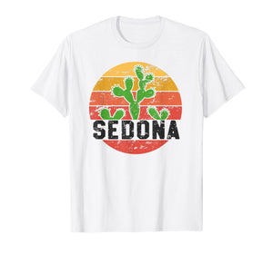 Retro Sedona Arizona T-Shirt Family Vacation Cactus Gift