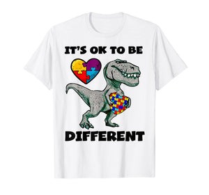 Autism Awareness Shirts Dinosaur Puzzle T Shirt
