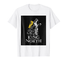 Load image into Gallery viewer, Men&#39;s Tshirts Men wear king in the north

