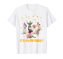 Load image into Gallery viewer, Boys Girls cute dogs Birthday puppy T-shirt
