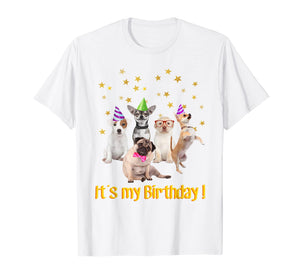 Boys Girls cute dogs Birthday puppy T-shirt