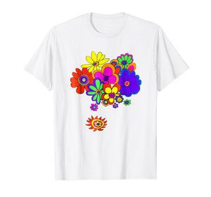 60s & 70s Retro Flower Power T Shirt