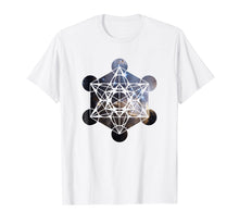 Load image into Gallery viewer, Metatrons Cube Nebula Outer Space Stars Universe T-Shirt
