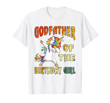 Load image into Gallery viewer, 2018-Men-Women- GODFATHER of the Unicorn Birthday Girl T-Shi
