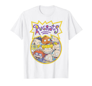 Rugrats Every Baby Vintage Circle Title Graphic T-Shirt