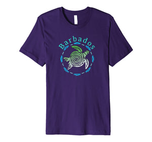 Barbados T-Shirt Vintage Tribal Turtle Gift Premium T-Shirt